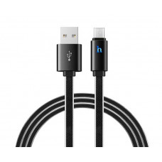 USB дата-кабель черный 1.2м microUSB Hoco UPL12 Plus